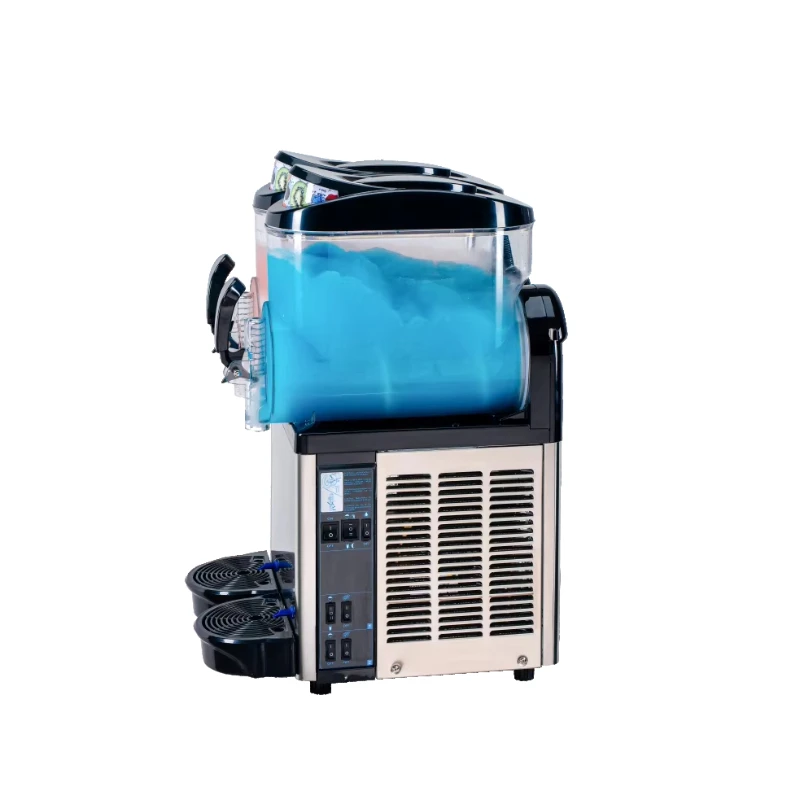 2-Bowl Beverage Slush Machine with LED Light Cover for Snow Melt