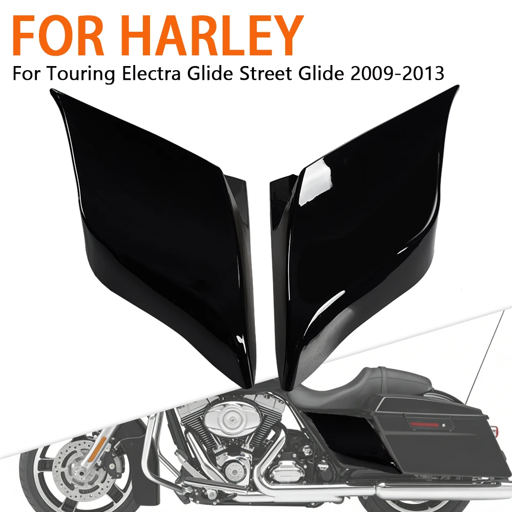 

Fit For Harley Road King 2009 2010 2011 2012 2013 Gloss Black Side Panel Fairing Covers Motorcycle Accessories