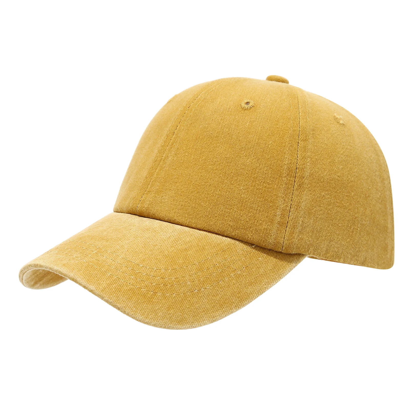 Individuell bedrucktes Logo, komplett aus Baumwolle gewaschene Vintage-Baseballkappe, Arbeitsreise-Sonnenhut, geeignet für Männer und Frauen – Detail 4