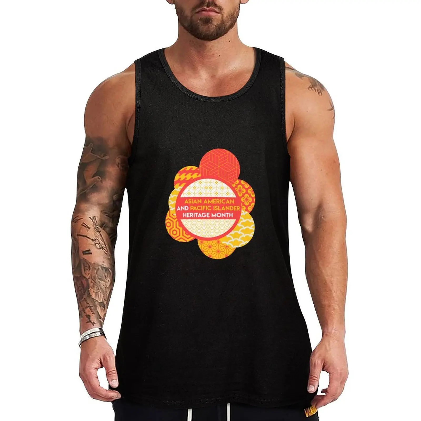 

Asian American and Pacific Islander Heritage Month Tank Top fitness Male clothes Body man