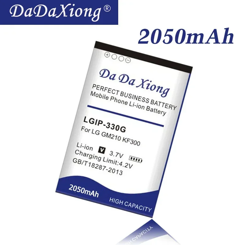 

DaDaXiong 2050mAh LGIP330G LGIP-330G для LG GM210 KF240 KF245 KF300 KF305 KF330 KM380 аккумулятор для телефона