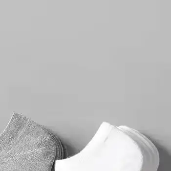 

5Pairs Unisex Solid Cotton Socks Men Women Low Cut Ankle Socks Bulk Black White Grey Socks Soft Lightweight