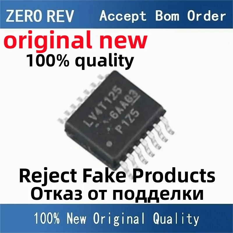 5Pcs 100% New SN74LV4T125PWR LV4T125 SN74LV125APWR LV125A SN74LV04APWR LV04A SN74LVC125APWR LC125A TSSOP14 original chips ic