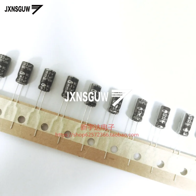 

20PCS/lot Original SAMWHA WL 63V33UF 6.3X11MM Aluminum electrolytic capacitors 105c 33UF 63V Free Shipping