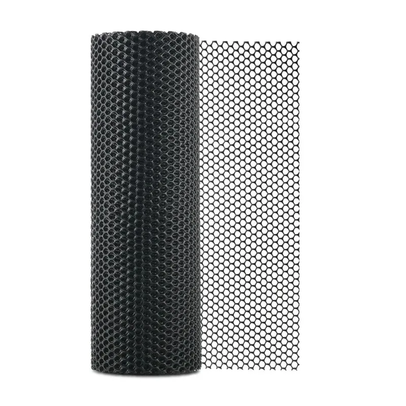 Black Plastic Garden Net, Easy To Cut and Install, Including 30 Zippers for Garden, Plant Protection, Pets, and Chicken Coops