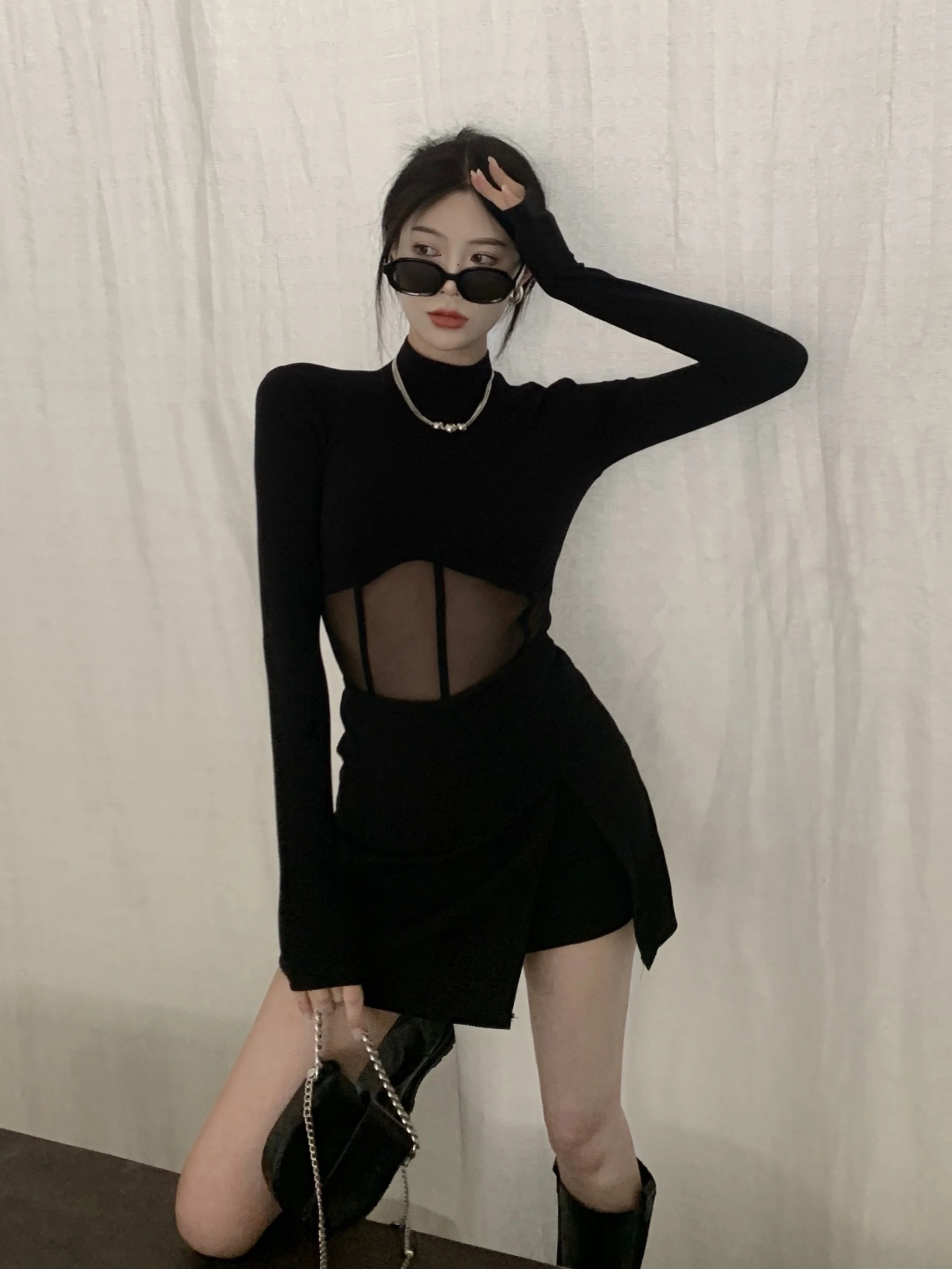 

Сексуальный комплект размера плюс, топ и юбка, комплект Pure Desire, модная хлопковая смесь, осенняя коллекция для молодых женщин 8-25