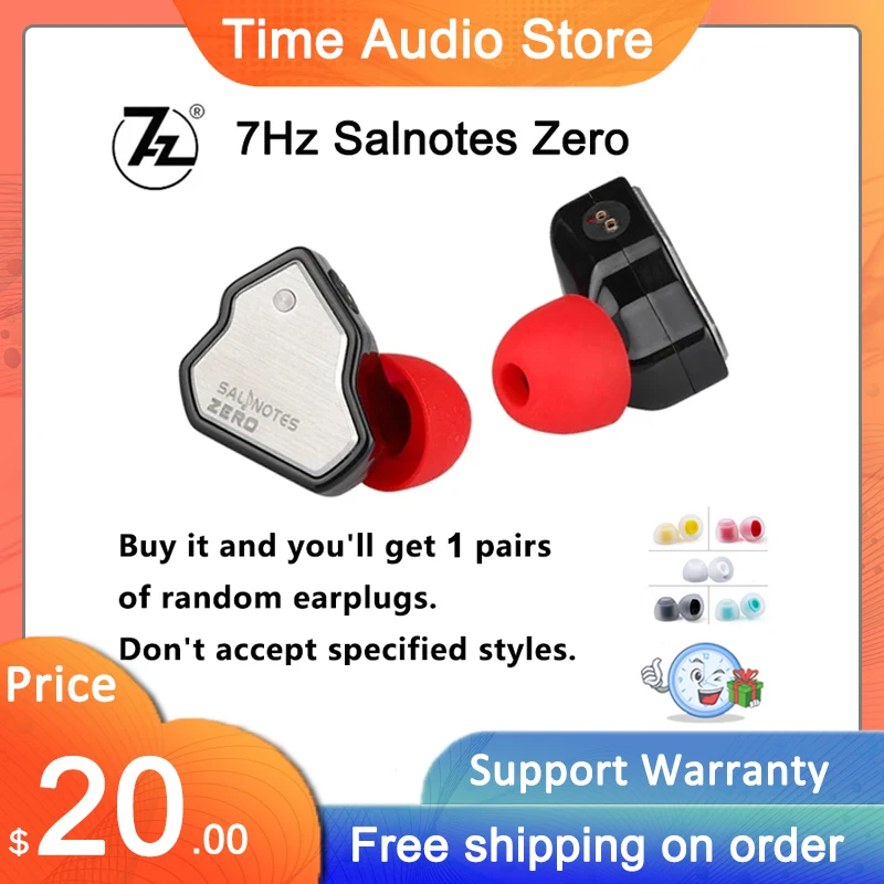 7Hz Salnotes Zero HiFi 10mm Dynamic Driver In Ear Earphone IEM Metal Composite Diaphragm N52 Magnet A01 KZ JCALLY JM6 JM7