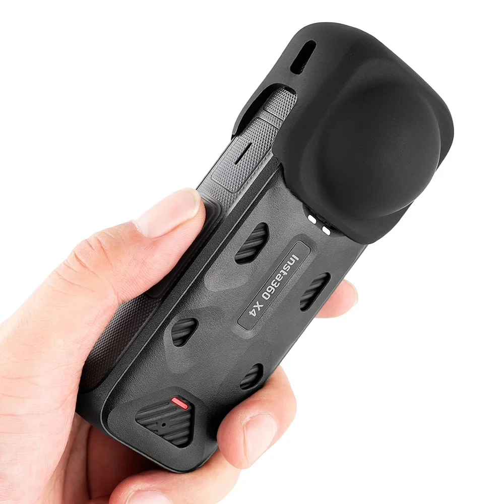 Capa protetora anti-risco para Insta360 X4, Silicone Lens Protector Case, Acessório para câmera de ação