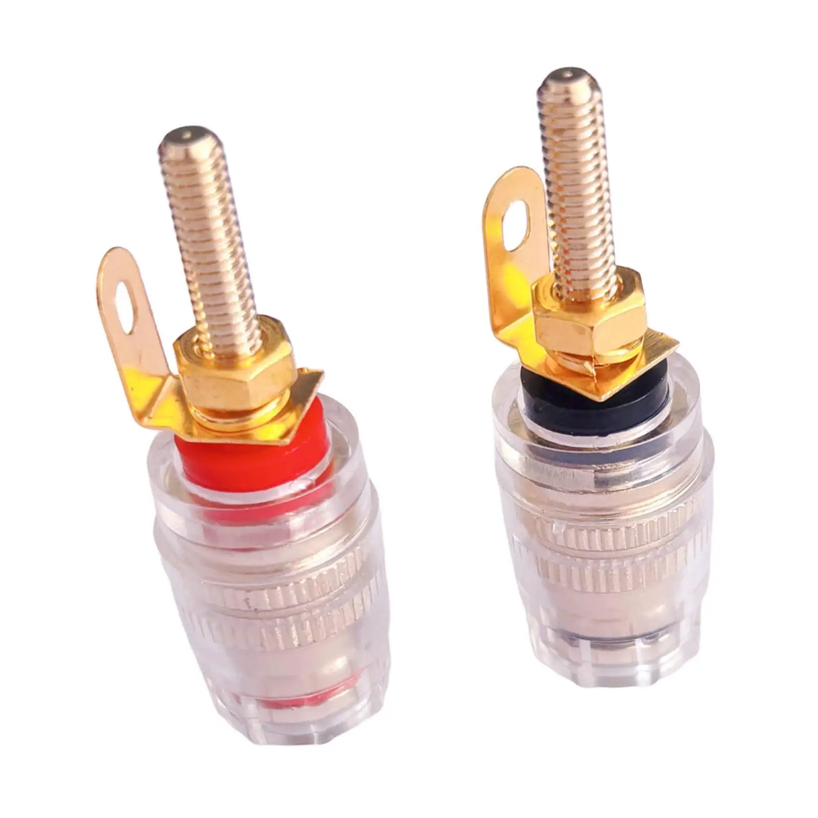 Speaker Terminal Binding Post Connector Copper Banana Plug Socket 42mm for Stereo Amplifier Receiver