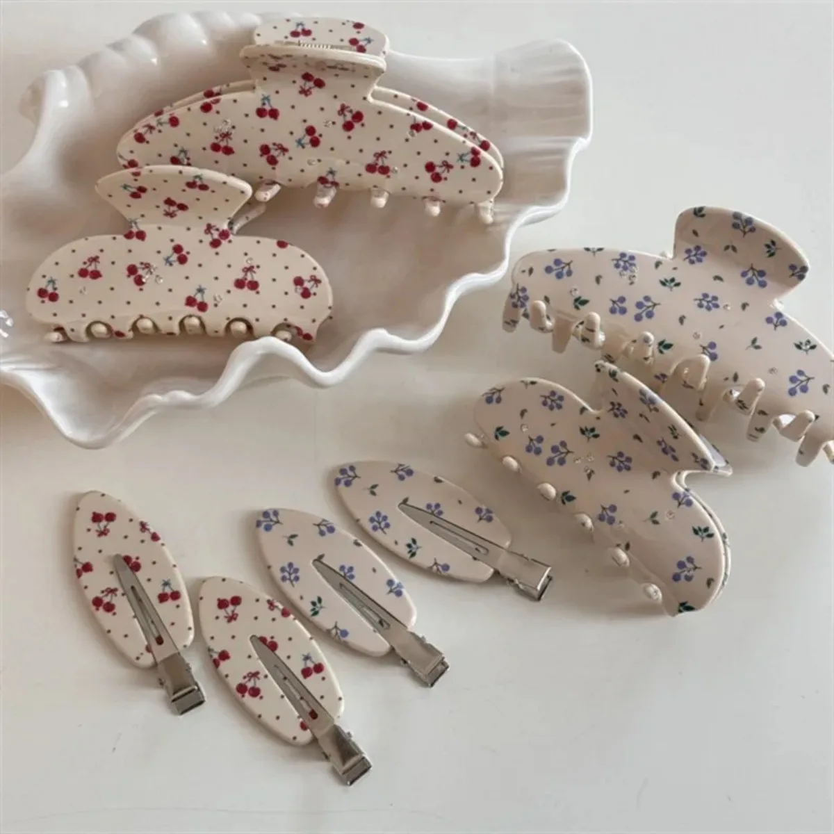 Pince à cheveux en forme de fruit Dopamine, pince frontale sans couture pour cheveux rebelles, pince à franges, épingle à cheveux pour maquillage, accessoires capillaires mignons
