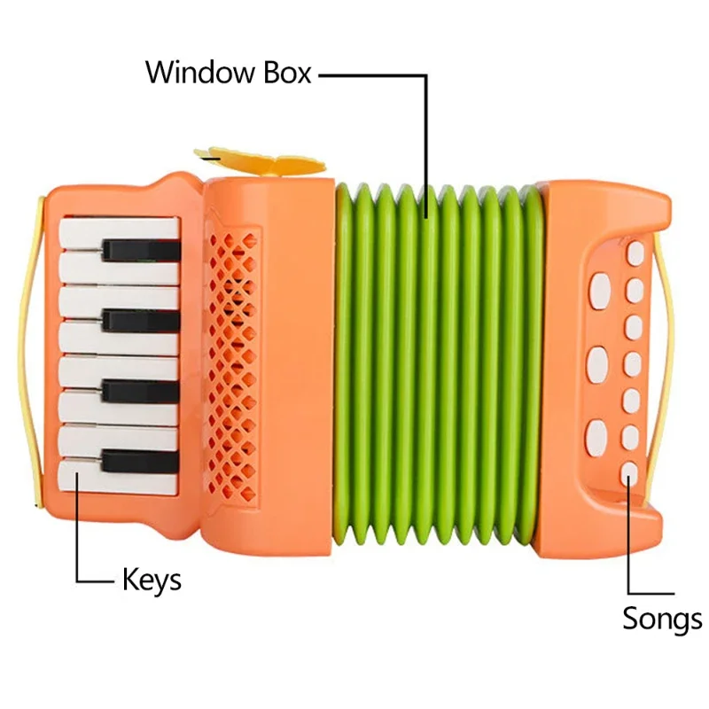 Accordion Enlightening Education Parent-child Interactive Play Instrument Music New Strange Toys for Children