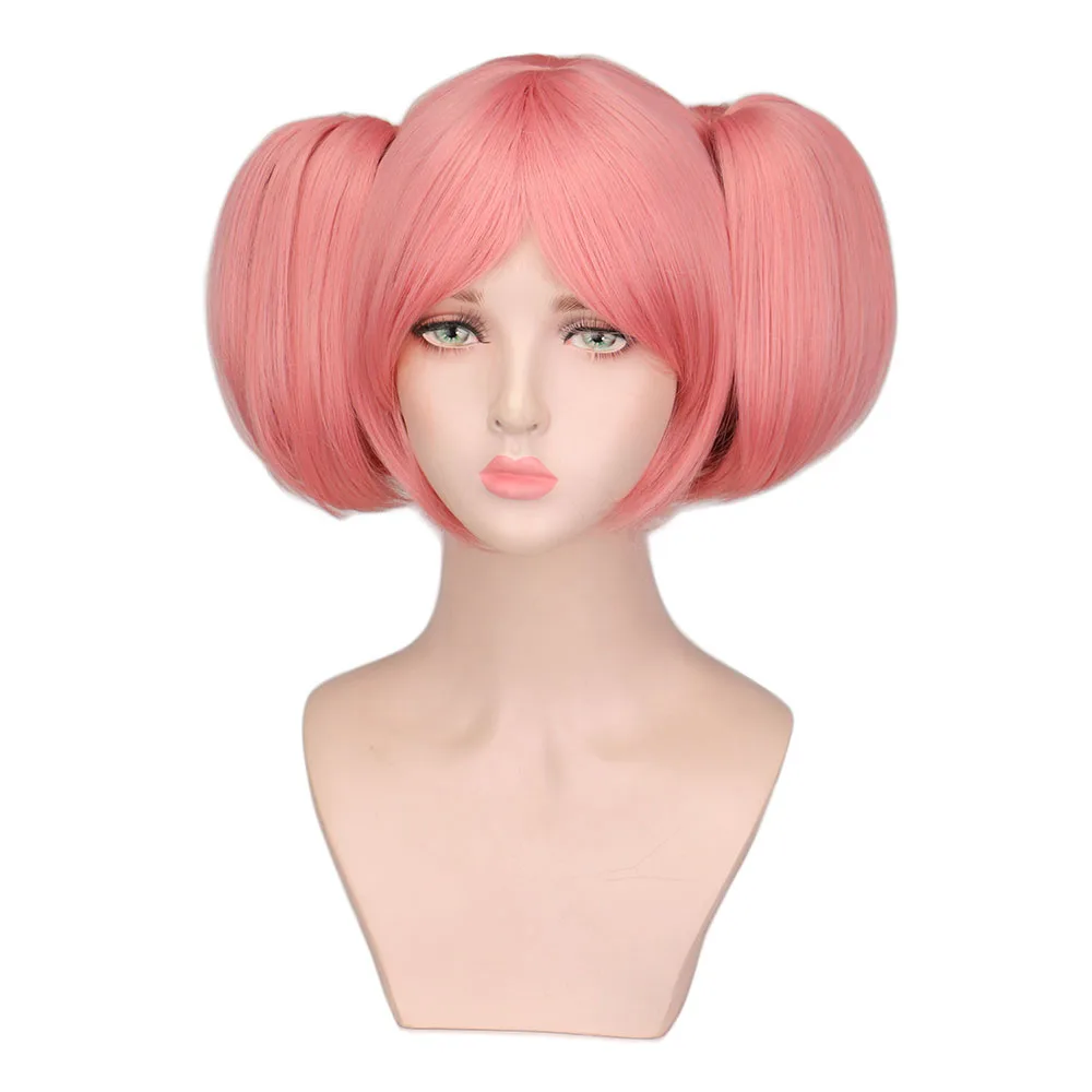 

Anime Puella Magica Cosplay Wig Tomoe Mami Akemi Homura Kaname Madoka Pink Short Synthetic Wig Kaname Madoka