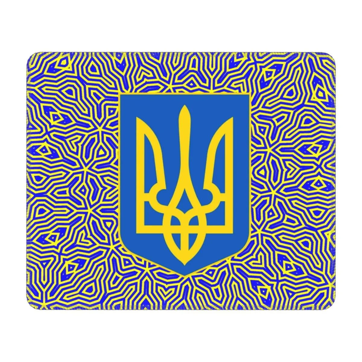 Ukraine Ukrainian Flag Proud Gamer Mouse Mat Non-Slip Rubber Base Lockedge Mousepad Office Laptop Computer Patriotic Mouse Pads