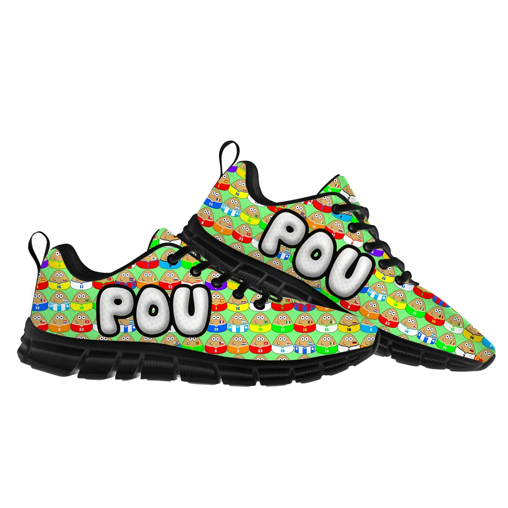 Cartoon Animation POU Sports Shoes Game Mens Womens  Custom Sneakers Sneaker Custom Built Shoes
