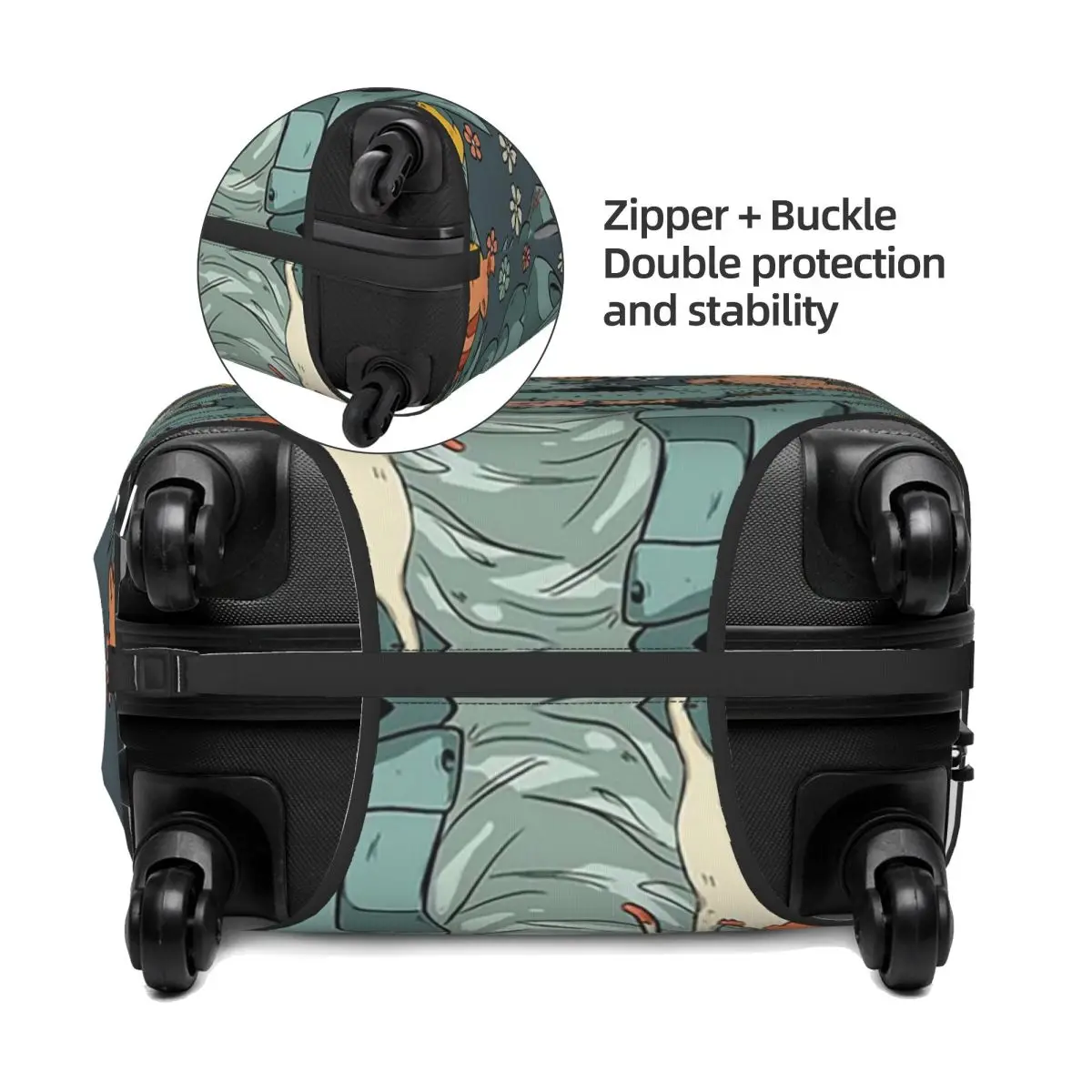 Fullmetal Alchemist Mala Capa de proteção elástica para bagagem de viagem Capa protetora para 18-32 polegadas