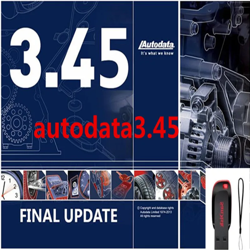 2024 hot sell,  Latest automotive maintenance data Autodata 3.45 with wiring diagram Free installation+ install video