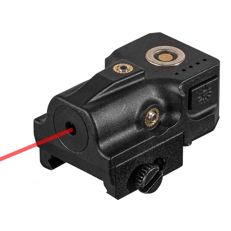 

Лазерный прицел с красной точкой, магнитный заряжаемый Тактический лазерный прицел, прицел для винтовки, пистолета, охоты, аксессуары для Glock Sig Sauer