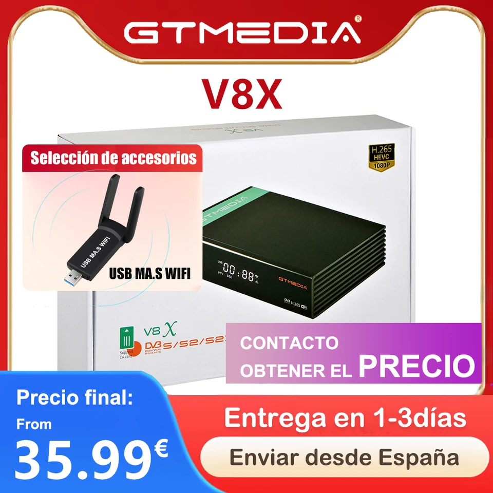 GTMEDIA V8X mars Satellite Receiver DVB-S/S2/S2X ACM Multi-stream