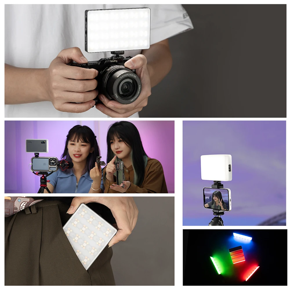 SmallRig RM120 Super Long-Battery-Life RGB Video Light Portable  All-in-One Design Ultrathin RGB Light 2500K ~ 8500K 3808