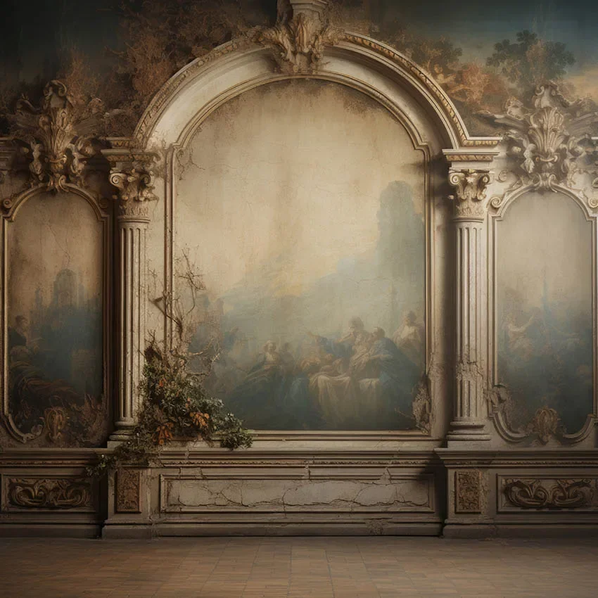 Mehofond-Fondo de fotografía de Europa antigua, pared texturizada para adultos, cumpleaños, boda, maternidad, Retrato, decoración, telón de fondo, estudio fotográfico