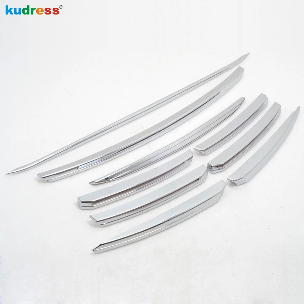 For Mazda CX-5 CX5 2015 2016 Chrome Car Front Center Grille Grills Cover Trim Racing Grills Molding Strip Exterior Accessories