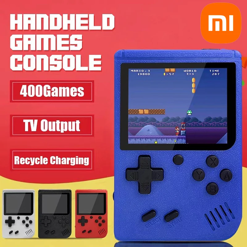 Xiaomi Retro Mini Handheld Video Game Portable Console 8-Bit 3.0 Inch LCD Color Kids Game Player Built-in 500 games For Kid Gift