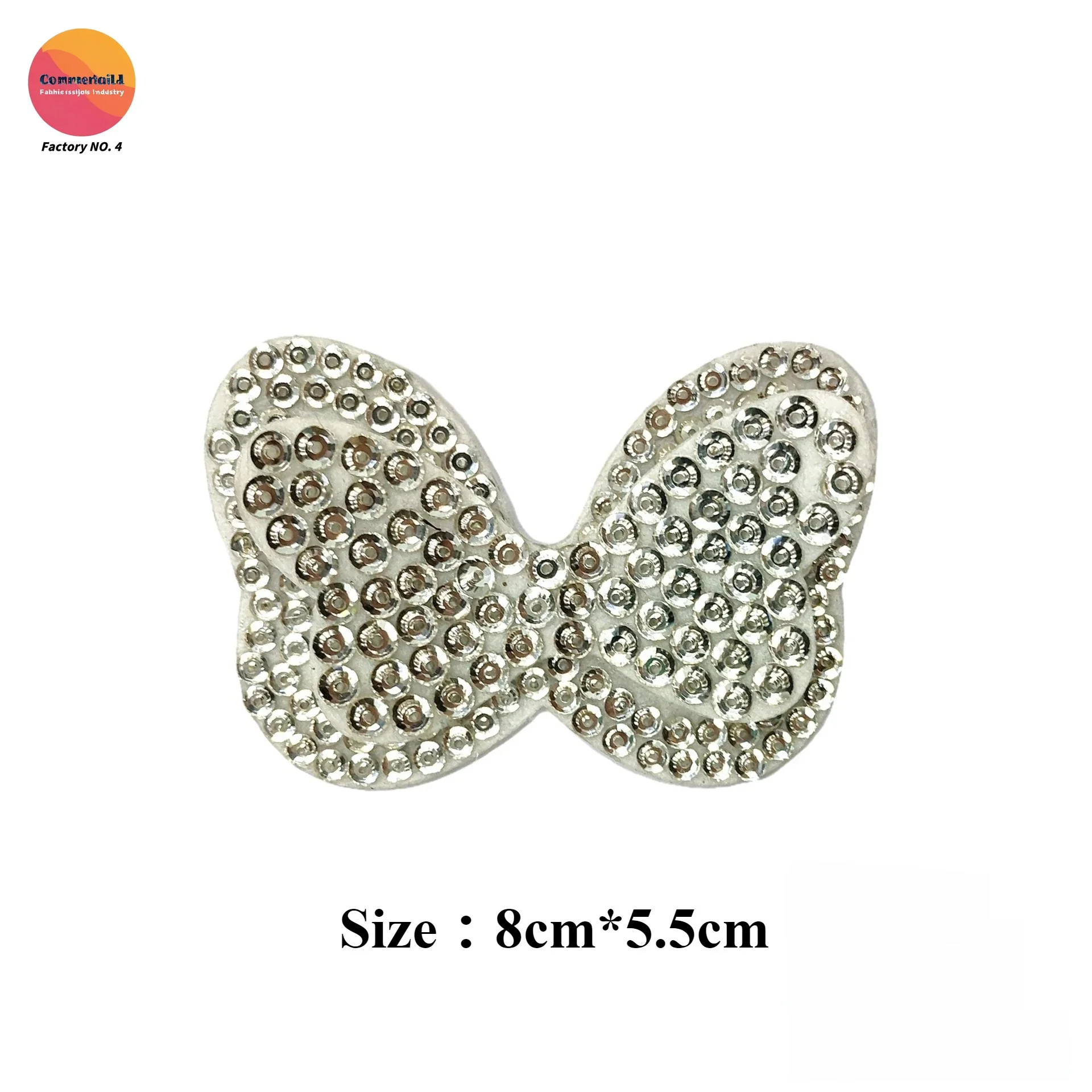 موضة جديدة خفيفة فاخرة وارن الملاك فراشة اليدوية حبة القماش ملصق فستان صيني القوس الملحقات