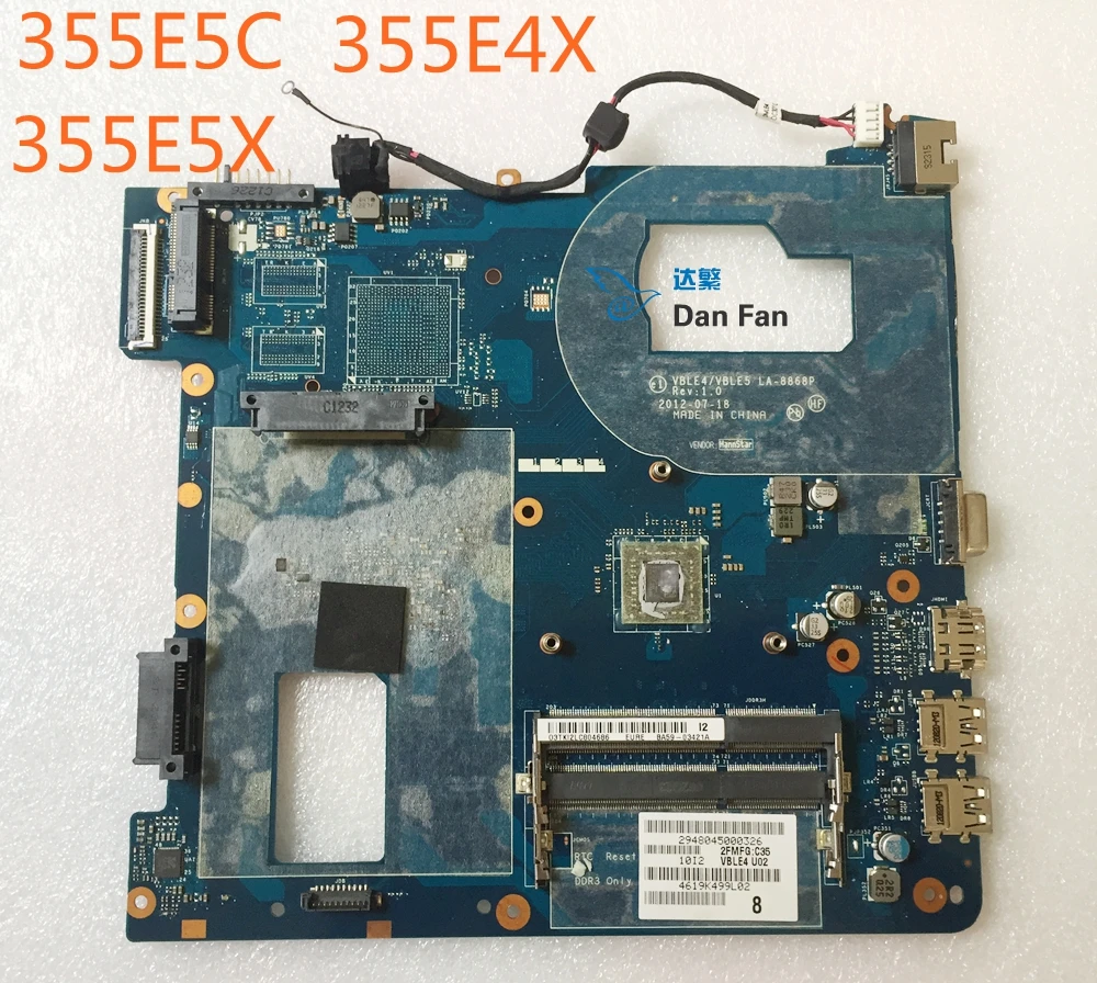 

BA59-03421A For Samsung NP355E5C 355E4X 355E5X Laptop Motherboard VBLE4/VBLE5 LA-8868P Mainboard 100% Tested Fully Work