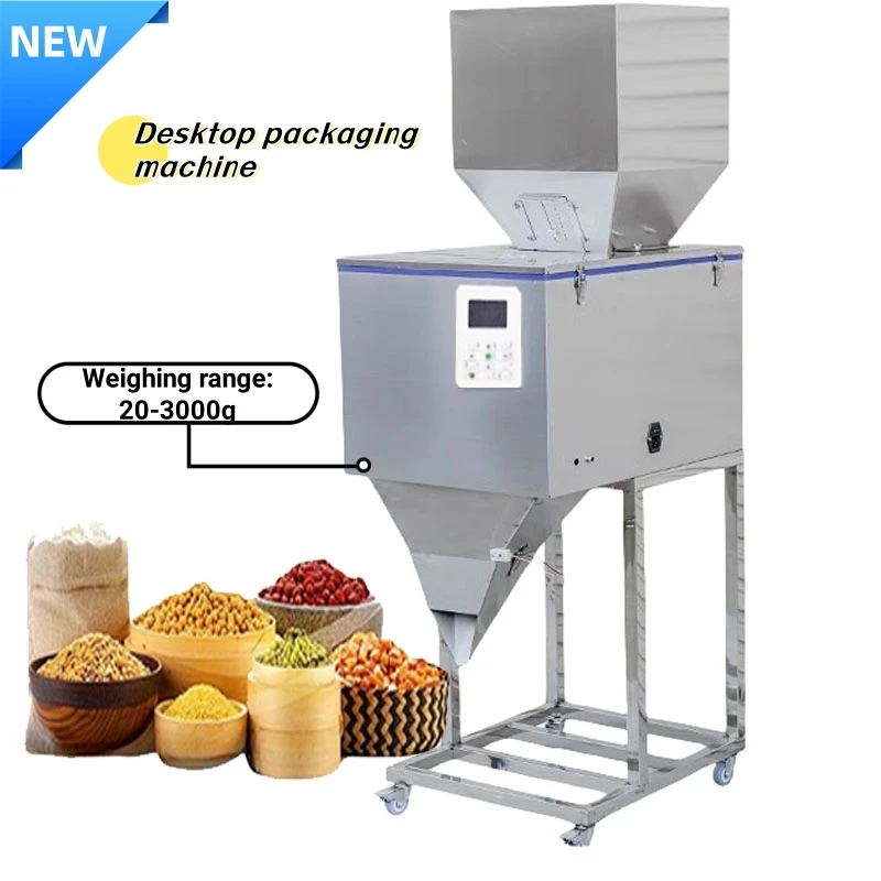 

20-3000g Desktop Food automatic packing filling machine Granular powder medicinal weighing racking machine