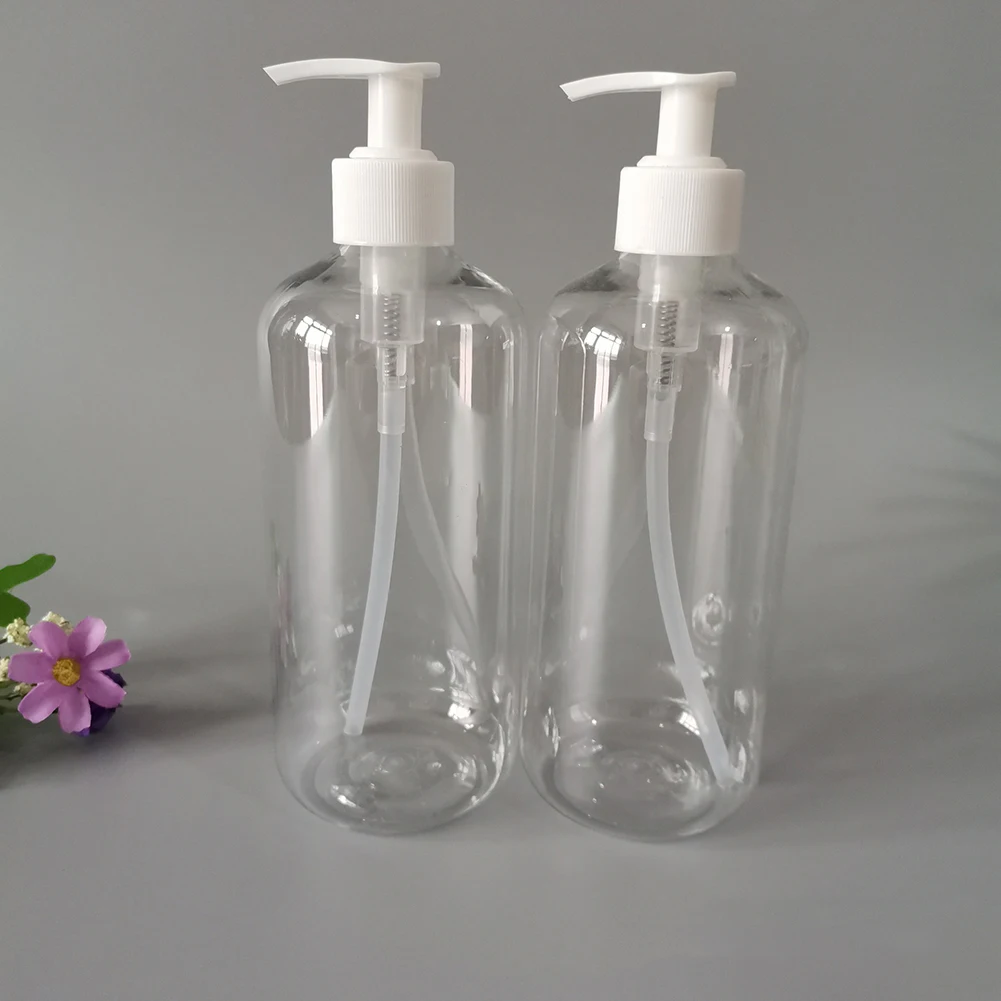 1/3 Pcs 500ml Bottles Dispenser Refillable Shampoo Conditioner Lotion Bottles Pump Bottles Easy To Carry For Home Bathroom Trave