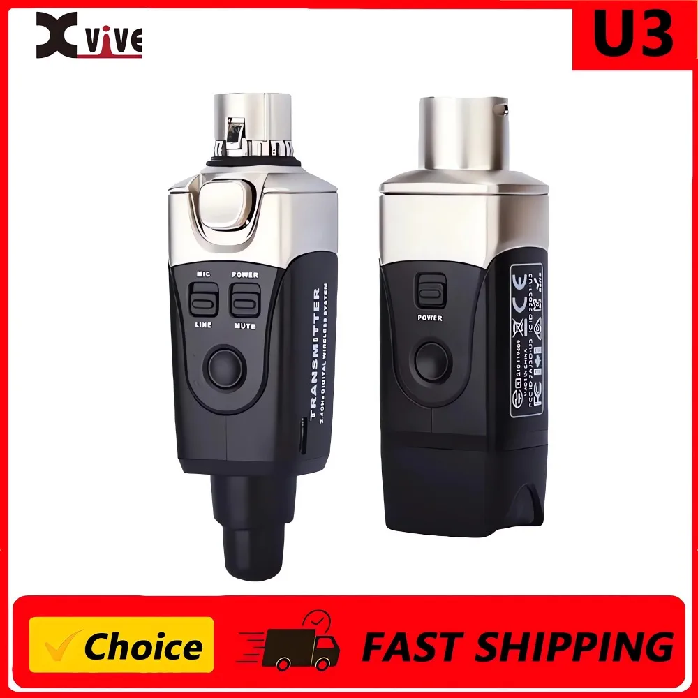

Xvive U3 Capacitor Wireless Microphone Charging Transmitter Speaker WIFI Bluetooth Receiver To Speaker
