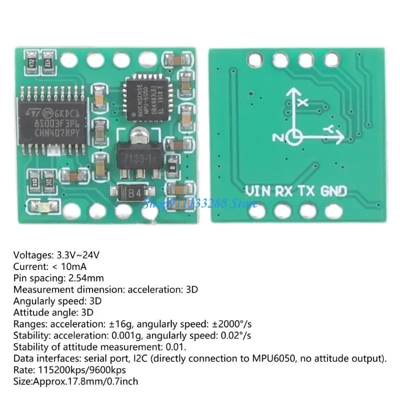 G88D 6 Axes MPU6050 Module Gyroscope DMP Engine Balancing Vehicle Module for Kalman