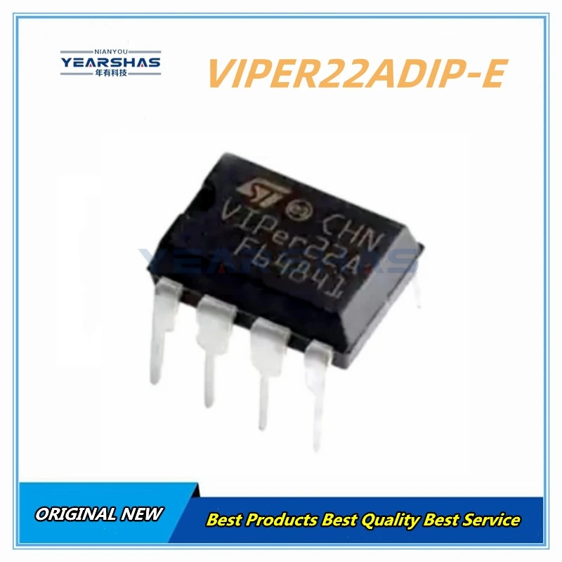 10Pcs/lot VIPER22A VIPER12A VIPER22ASTR-E VIPER12ASTR-E VIPER22ADIP-E VIPER12ADIP-E SOIC-8 DIP-8 Switching Power Chip IC 100%New