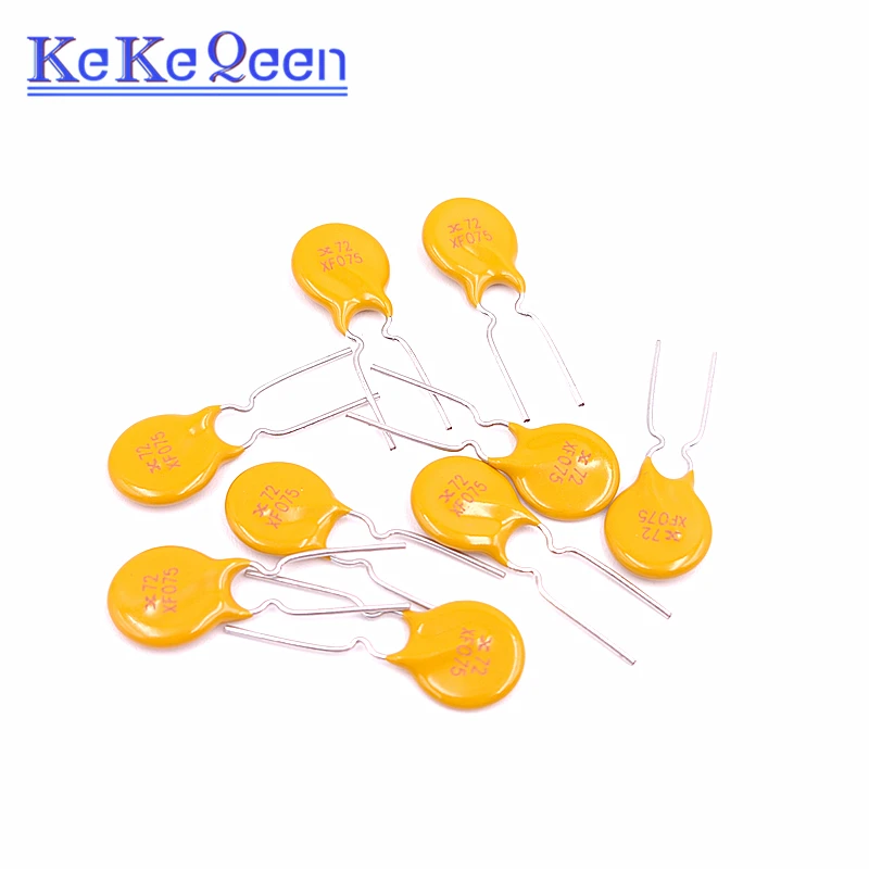 10PCS/LOT RXEF075 PPTC Self Recovery Fuse XF075 750MA 72V 0.75A XF075 PTC