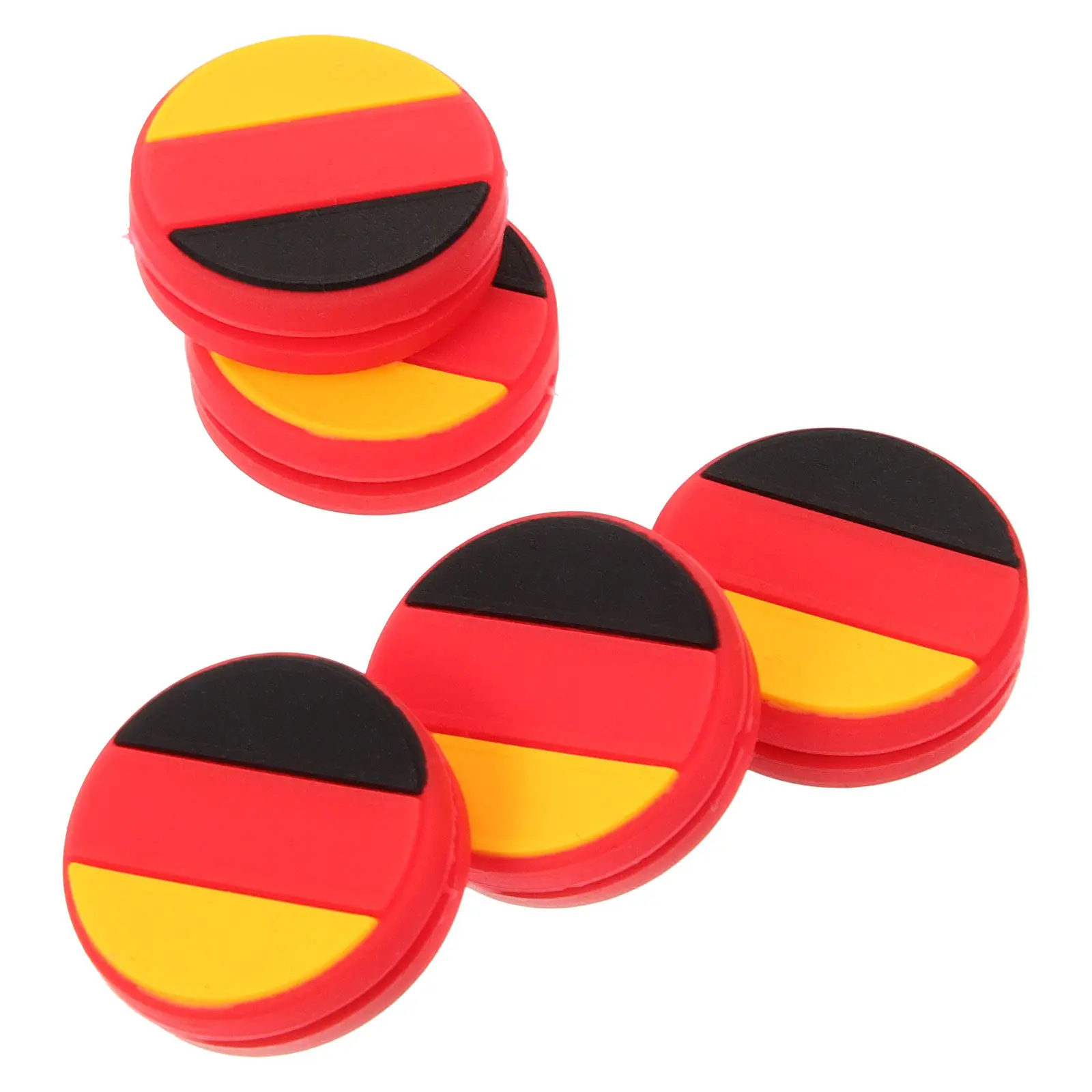 5pcs Tennis Racket Vibration Dampeners – Silicone Shock Absorbers for Reduced String Vibration