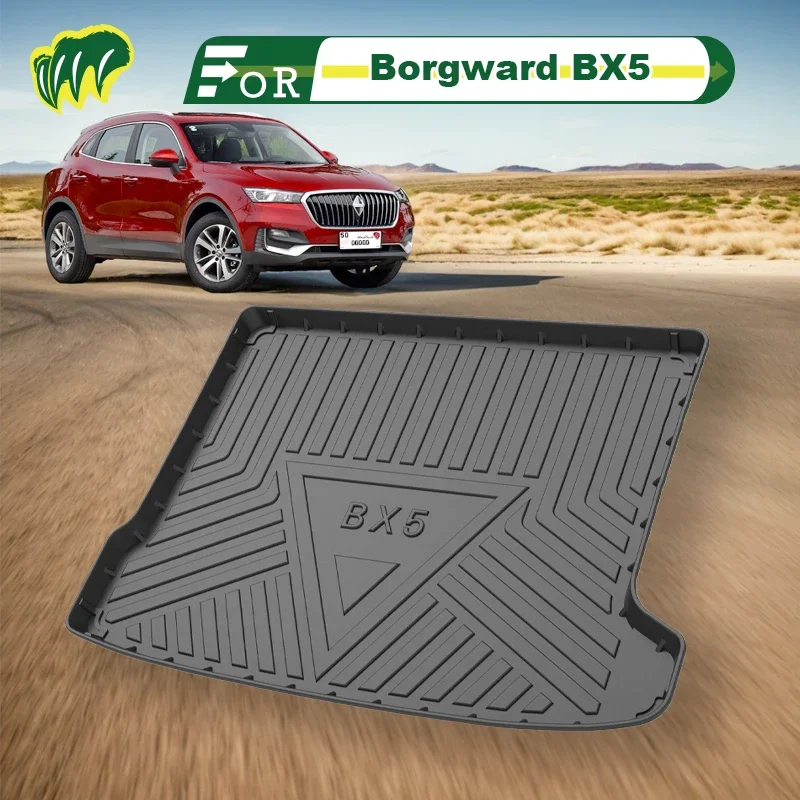 For Borgward BX5 2018 2019 2017-2020 Custom Fit Car Trunk Mat All Season Cargo Mat 3D Shape Laser Measured Trunk Liner