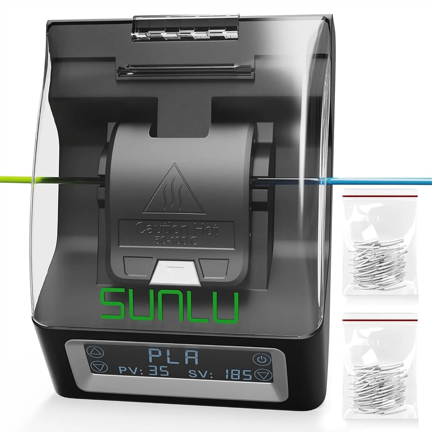 

Filament Connector with 400Pcs PTFE Sleeves for 3D Printer Filament 1.75mm, Compatible with PLA PETG TPU ABS PA Nylon