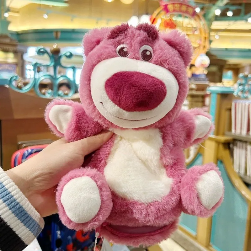 

23 см Disney Stitch Lotso плюшевая искусственная плюшевая сумка для канцелярских принадлежностей большая емкость для студентов искусственное хранилище для праздничных подарков