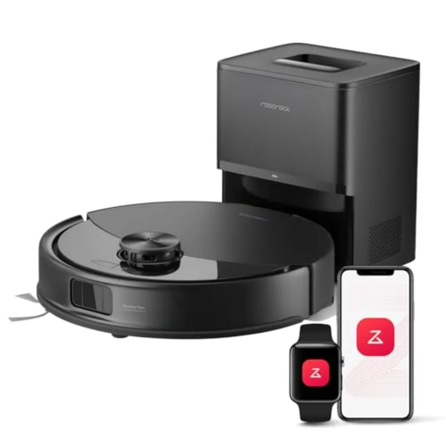 Q10 S5+ Robot Vacuum and Mop 10 000Pa Suction Upgraded from Q8 max+ 70 Days Self-Emptying Obstacle Avoidance Sonic Mopping Dual