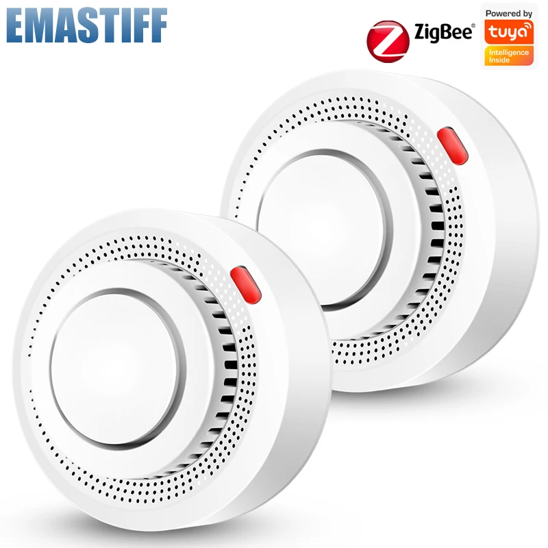 ZigBee Smoke Detector Tuya Smart Home Security Protection Smoke Sensor Fire Alarm System Work With zigbee gateway