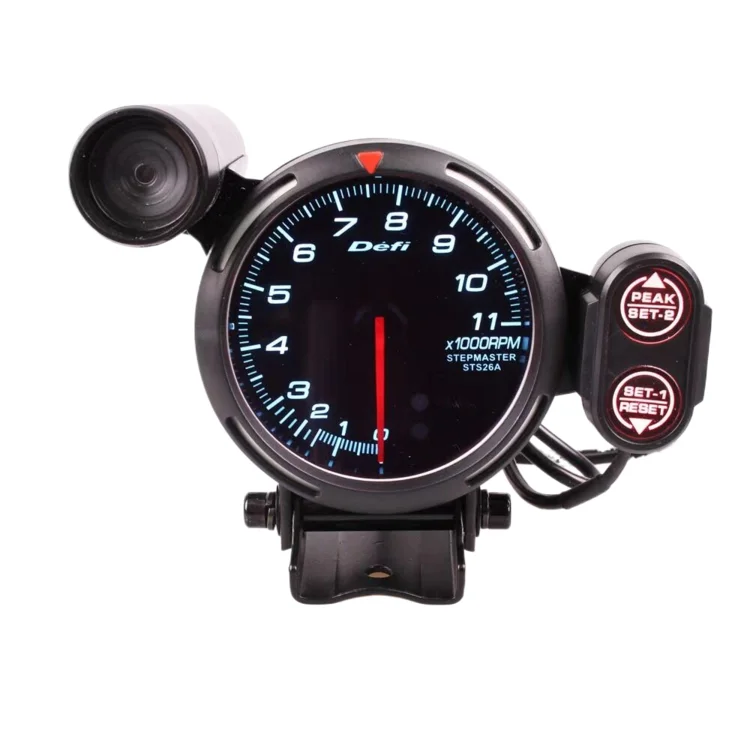 

Speedometer Defi 3.75 Inch 7 Colors 0-11000 RPM Stepper Motor Tachometer RPM Gauge 12V With Shift Light for Auto Car