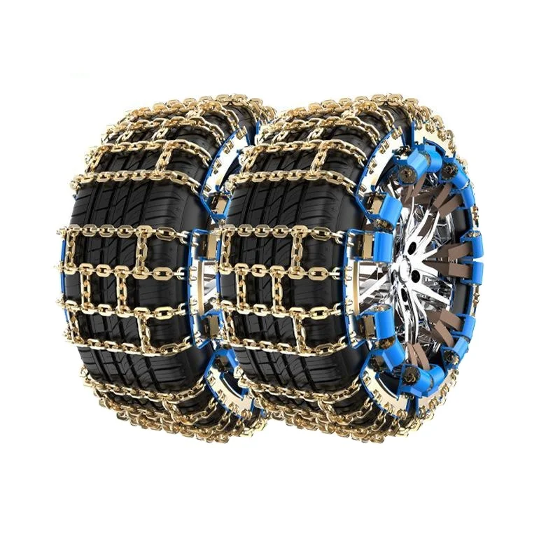 Professional Anti-Skid Car Tire Double Chain Tire Chain Galvanized Tires Portable Snow Chains Car Emergency Tools