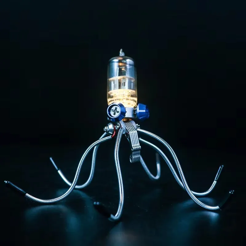 Small and Exquisite Punk Glass Metal Handmade Assembled Building Blocks Fashion Play Handmade Decoration Holiday Gift