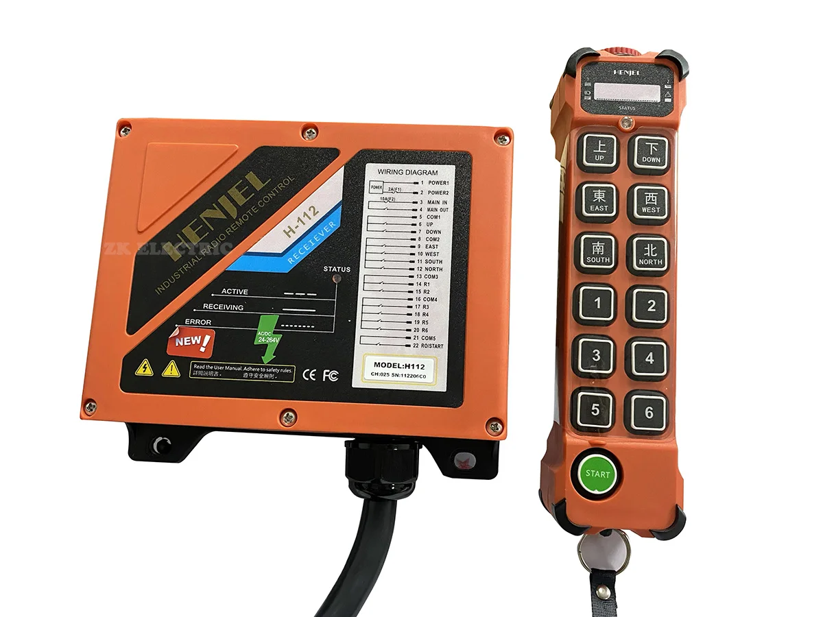 H112 HENJEL Industrial wireless remote control H112 overhead crane electric hoist