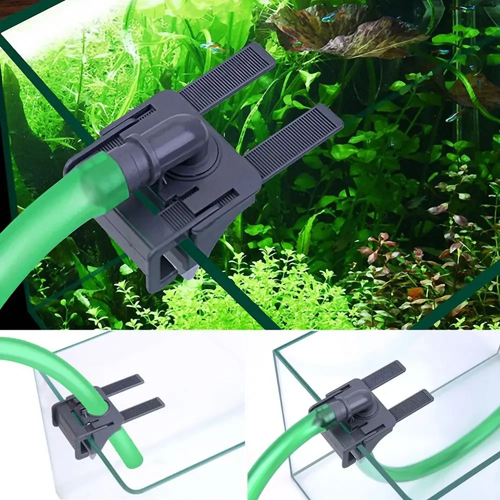 1Pc Plastic Aquarium Water Pipe Connector Fish Tank Mount Holder Inflow Outflow Stretchable Aquarium Supplies  Bulkhead Fitting