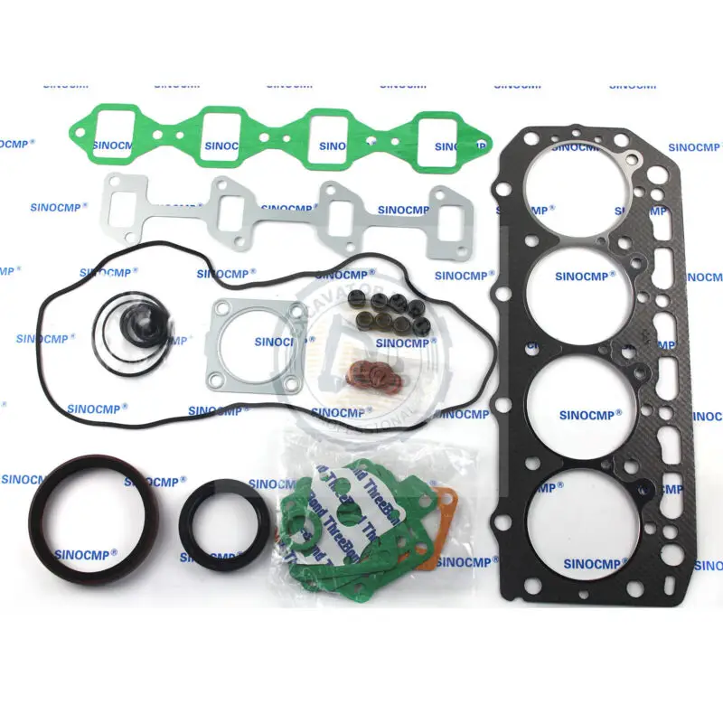 4D84-1 4D84-2 4D84E-2 Engine Full Overhaul Gasket Kit for Yanmar Komatsu Mini-Excavator Wheel Loader YM72943292600 YM72943292602