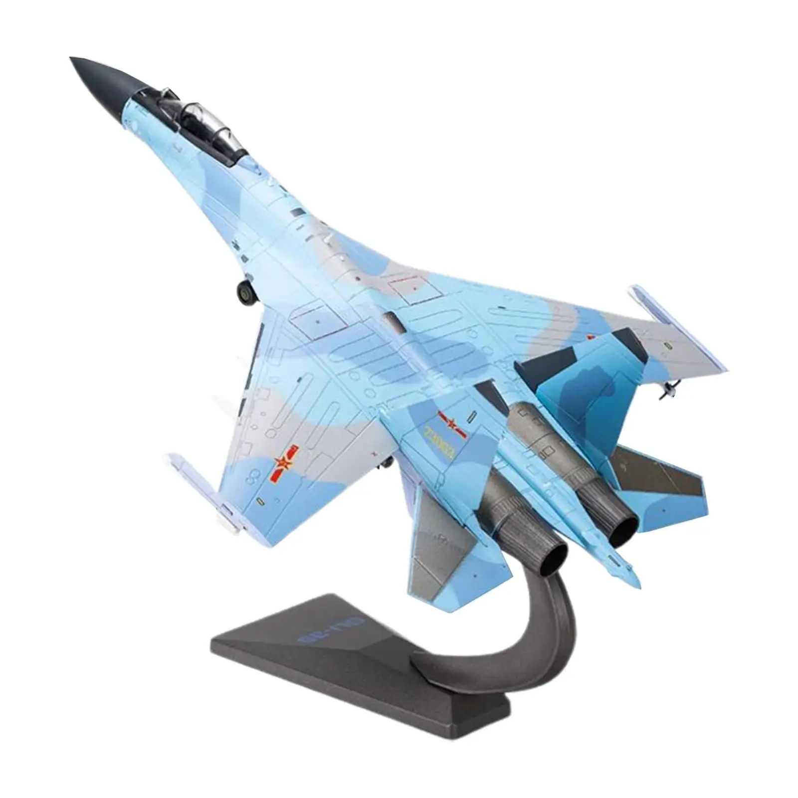 1:72 SU35 Airplane Model with Display Stand Decoration Collectables Kids Adults Toy Simulation Retro Plane for Bar Tabletop