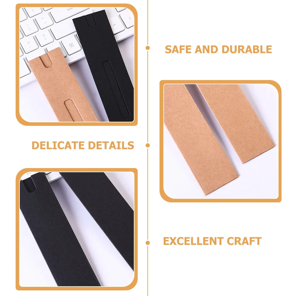

40Pcs Kraft Paper Single Pen Pouches (Black & Kraft, Regular & Open Window) | Protective Pen Sleeves for Ballpoint Pens, Travel