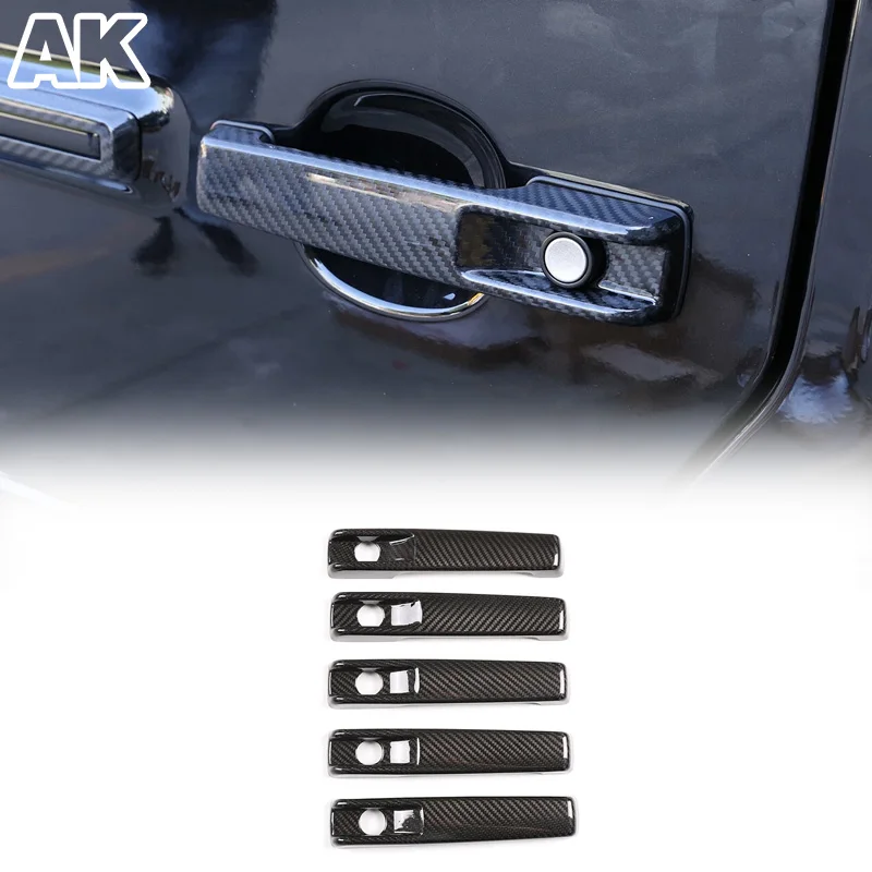 

For Mercedes-Benz G-Class W463 W465 2025 Real Carbon Fiber External Door Handle Cover - Without Sensor Holes Car Accessories