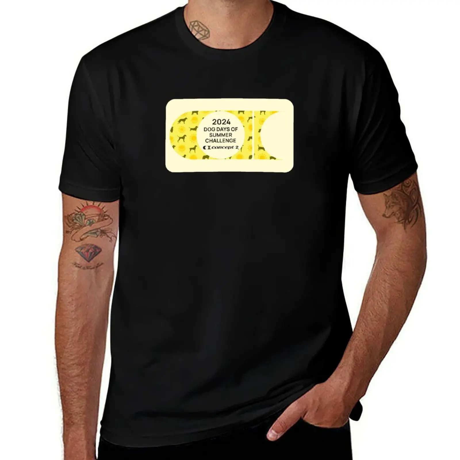 Concept2 Dogs Days of Summer Challenge 2024 T-Shirt for a boy street wear tee shirts for men